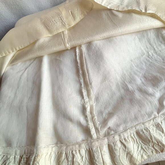 1950s 1960s Cocktail Coat Elbow Length Sleeves Big Collar Pocket - Picture 11 of 16